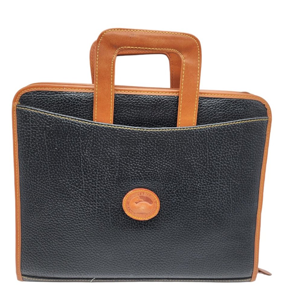Dooney & Bourke Vintage Briefcase Folder 3 Ring Binder Planner Leather